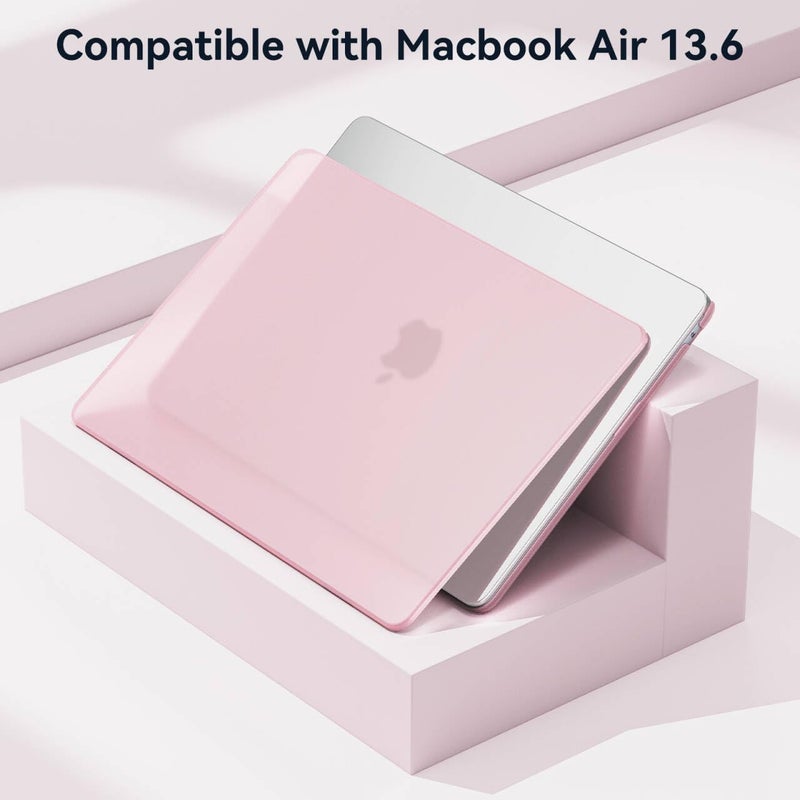 BlueSwan for MacBook Air 13 inch Case, M4 M3 M2 2026-2022 A3240 A3113 A2681, Stylish Cute and Clean Looking, Scratch Resistant, Easy to Snap on, Air 13.6 Hard Shell Protective Laptop Cover, Matte Pink - Image 4